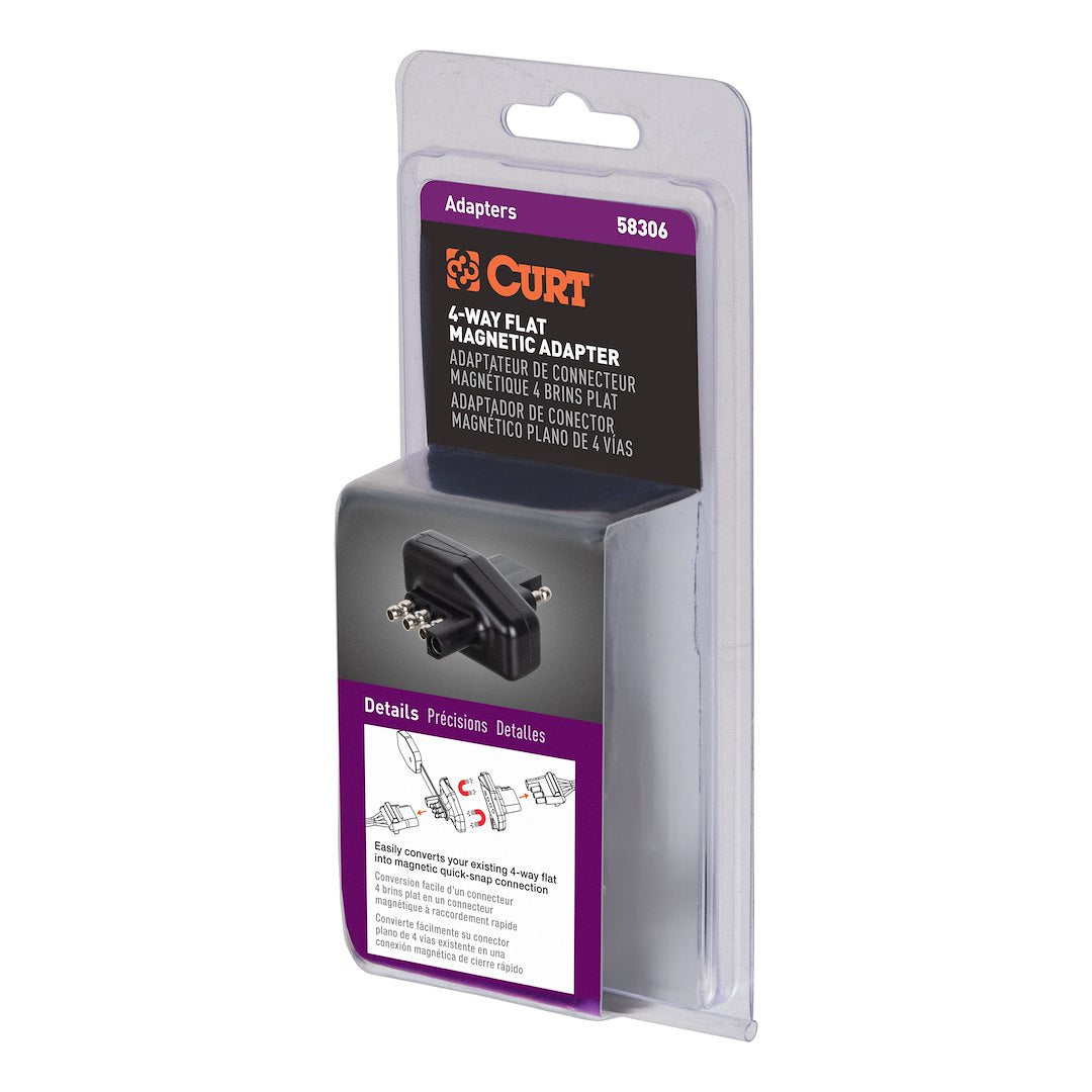 CURT 58306 Magnetic Vehicle-End 4-Flat Connector - image 8