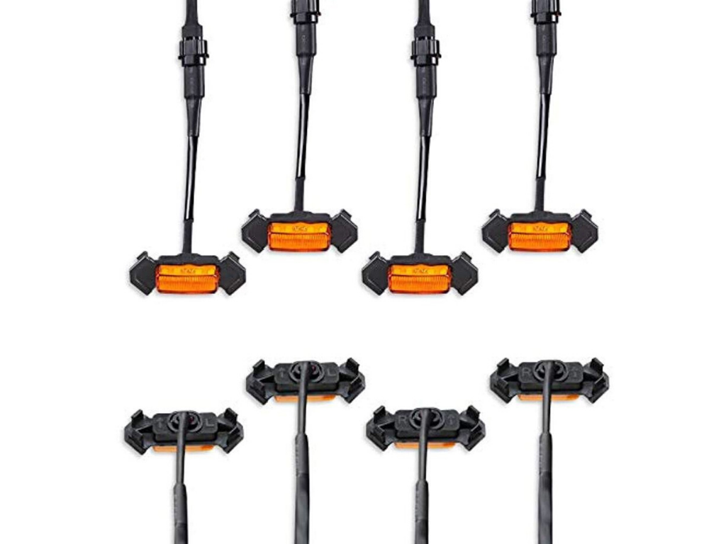 Cali Raised LED CR3688 Amber Tacoma Grille Lights, Four - image 1