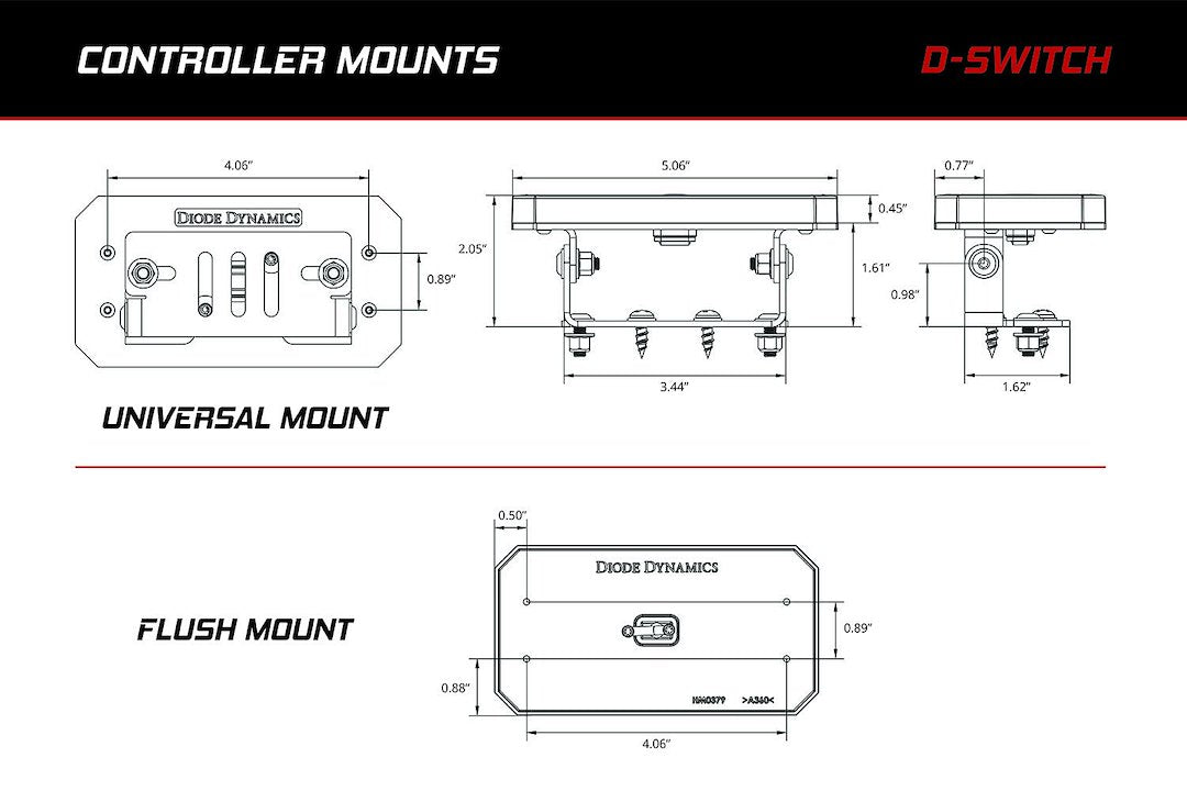 Diode Dynamics DD8373 D-Switch Eight-Channel Panel