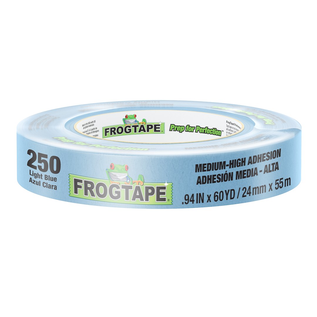 Shurtape 105378 CP 250 Light Blue Masking Tape, 48 Rolls