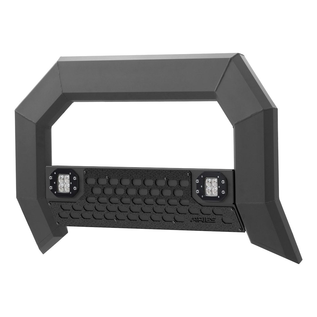Aries 2163102 Bull Bar Black Carbide Powder Coated 5-1/2 Inch Yes with skid plate - image 2