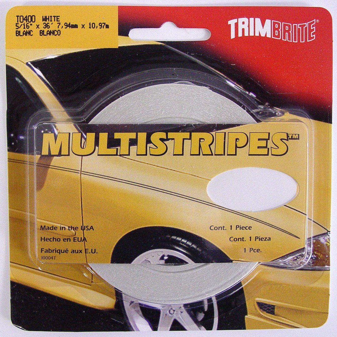 Trimbrite T0400 White Multistripe Pinstripe Tape