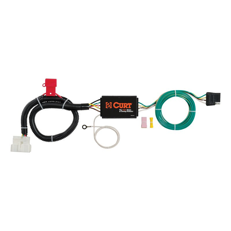 CURT 56291 4-Way Flat Trailer Wiring T-Connector for 2016–2022 Honda Pilot