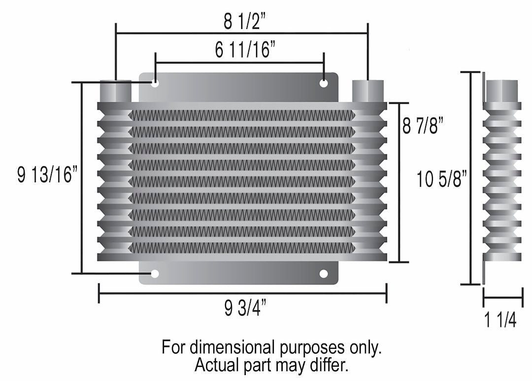 Derale 13614 Series 9000 17-Row Automatic Transmission Cooler - image 2