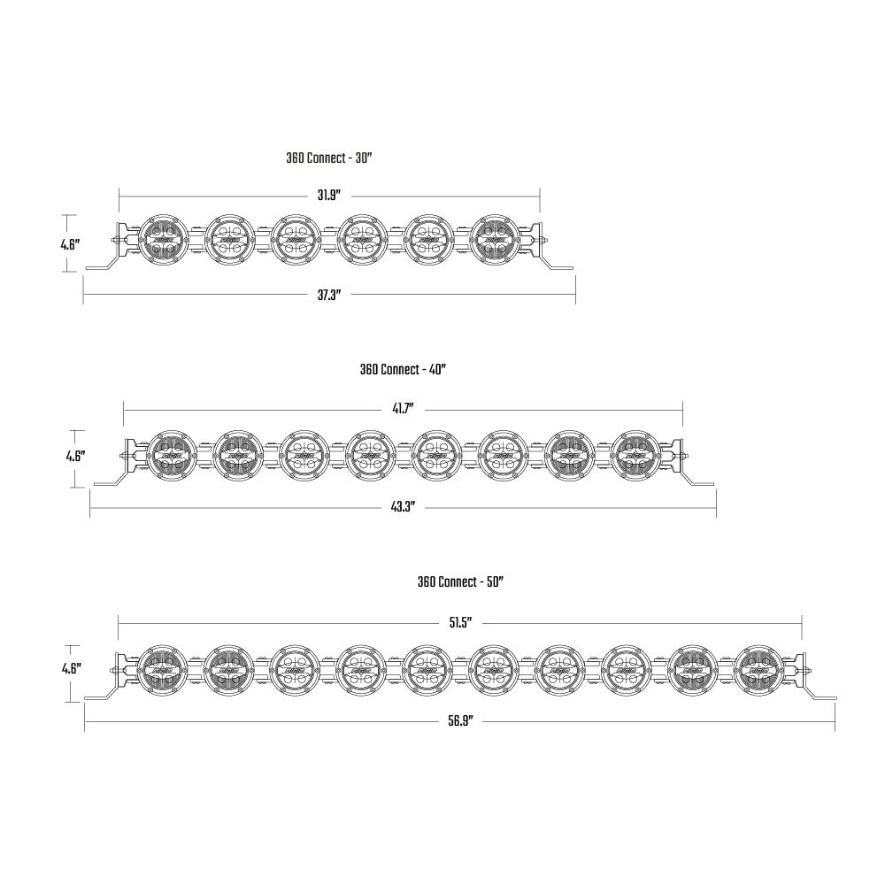 Rigid 36310 360 Connect Light-Bar Assembly