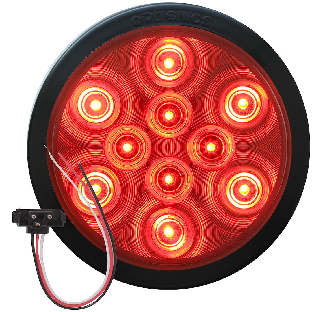 Optronics STL43RKBP Round Red LED Tail Light Kit