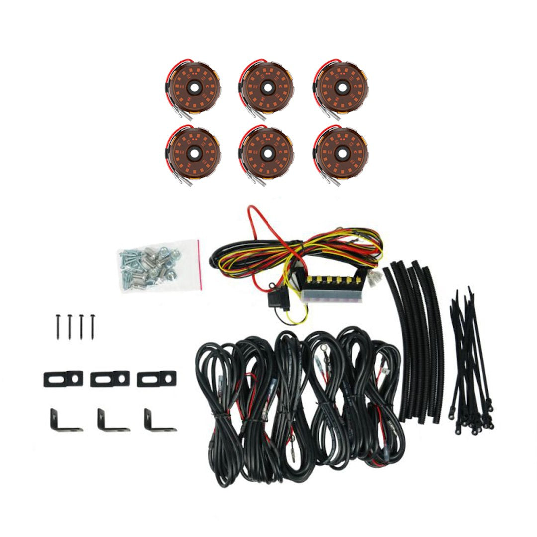KC Hilites 91041 Cyclone V2 Six-Light Rock Kit