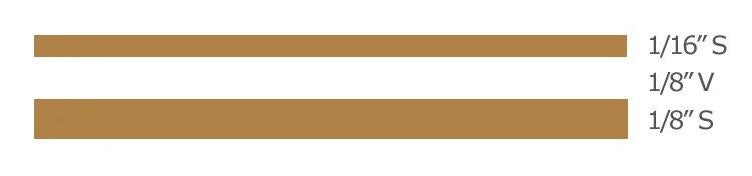 Trimbrite T0403 Gold Multistripe Pinstripe Tape