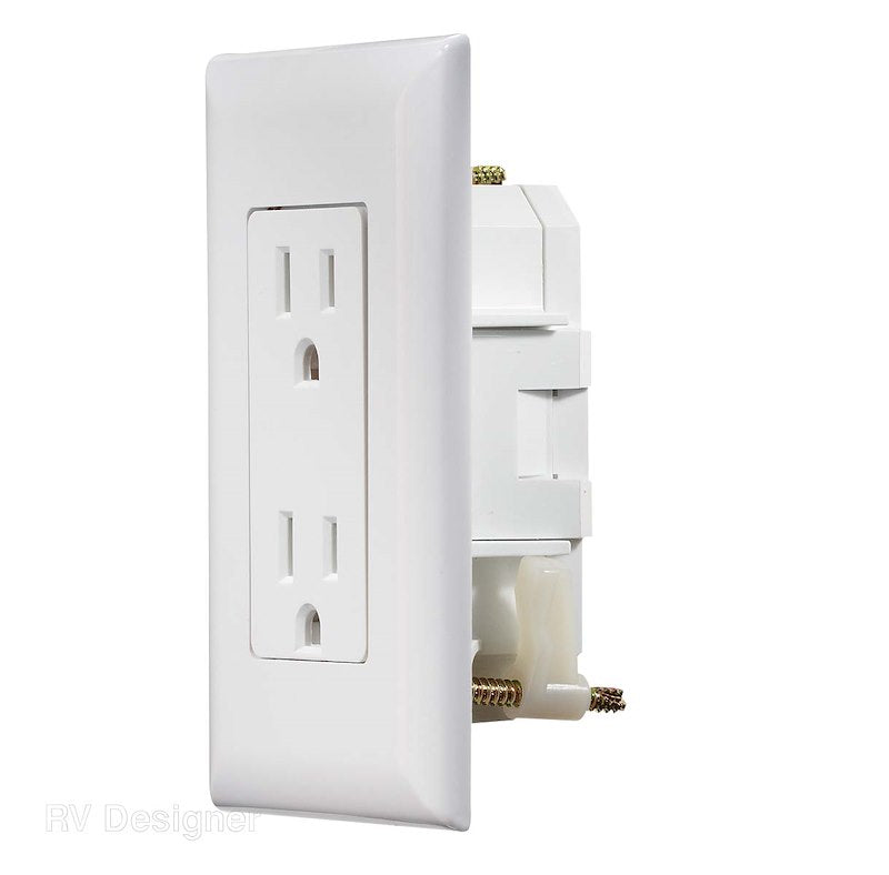 RV Designer Receptacle (S811) – Color: White
