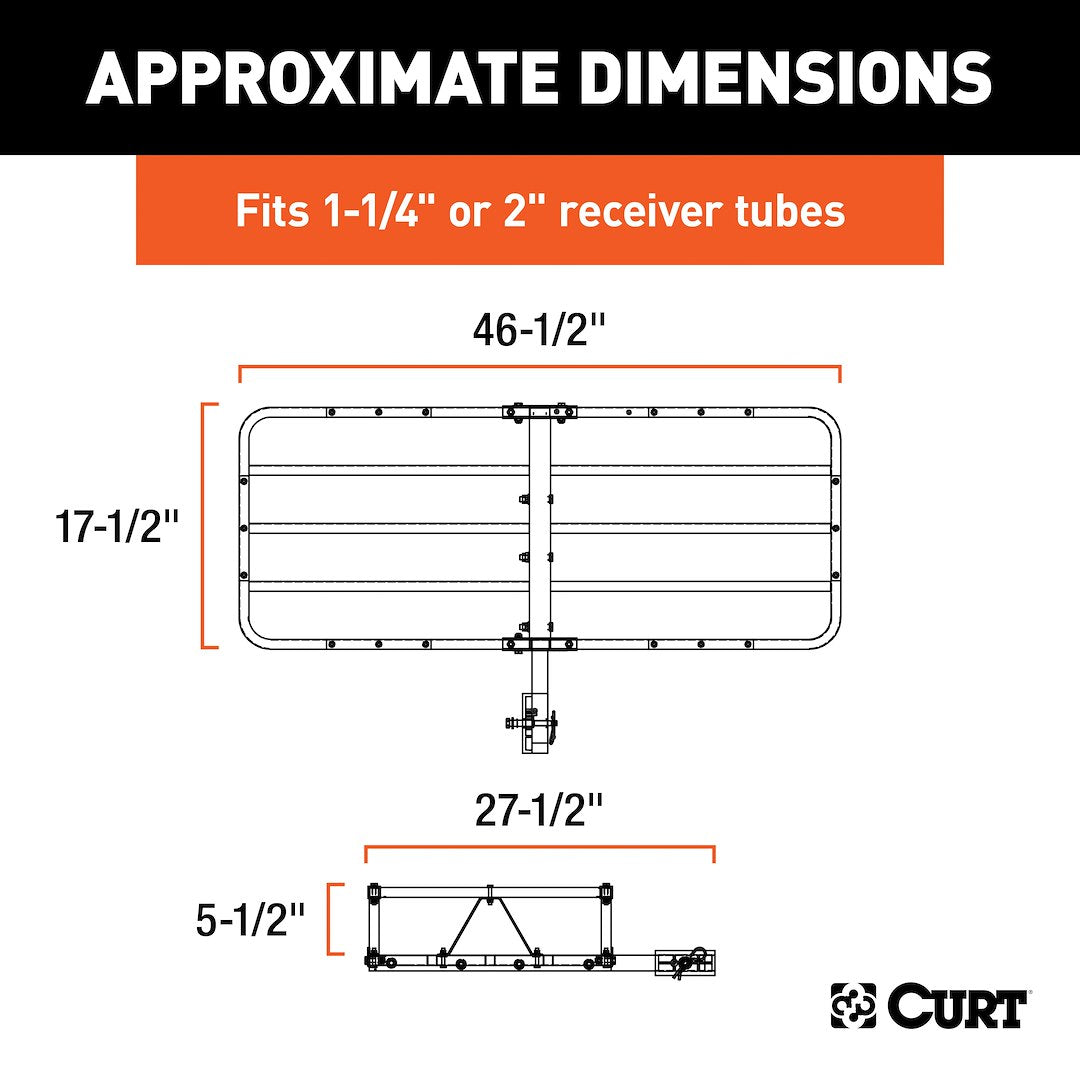 Curt 18145 Trailer Hitch Cargo Carrier - image 9