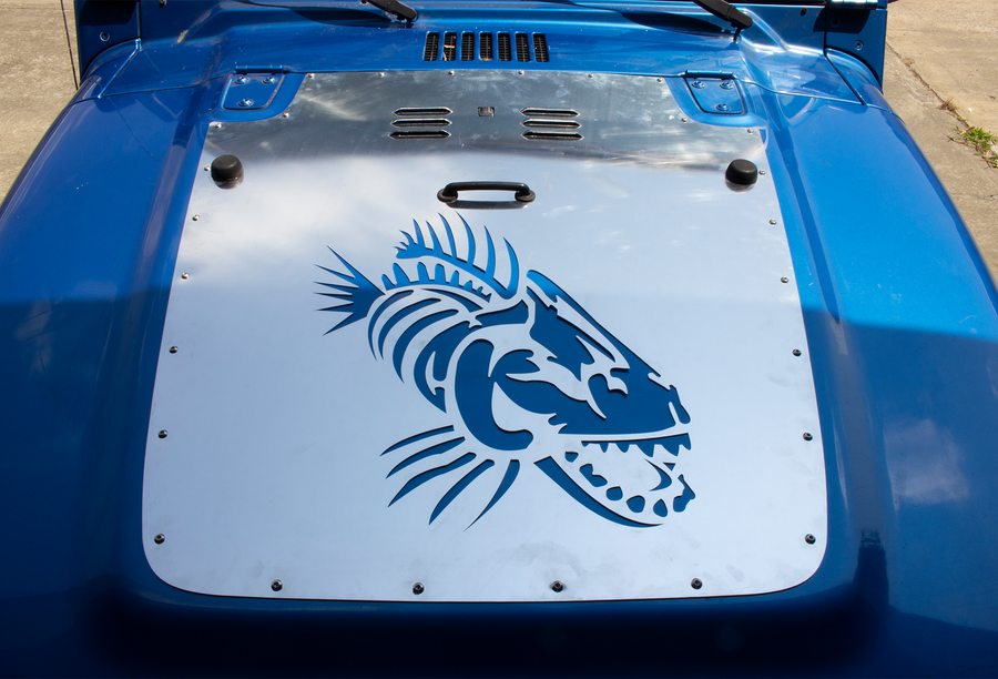 Fishbone Offroad Fb31134 Black JK Hood Louver, 13–18