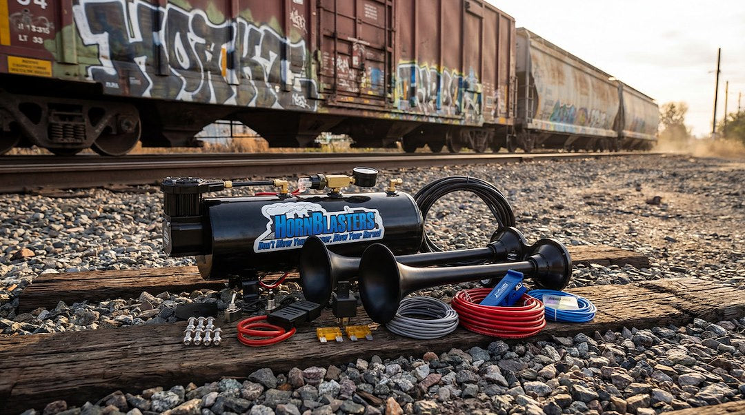 Horn Blasters Hk-2chime-M3 3-Liter Two-Chime Air Horn Kit