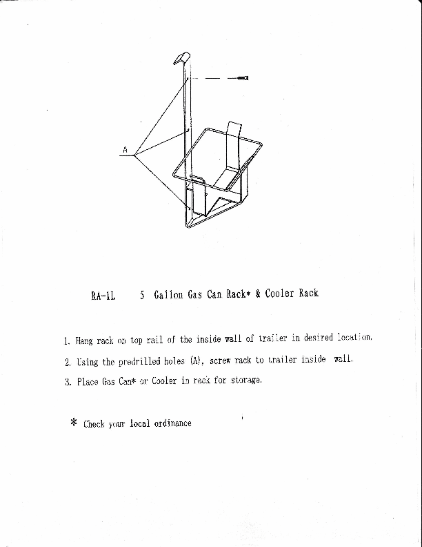 Rack-Em Ra-1l Liquid Storage Container Mount - image 7