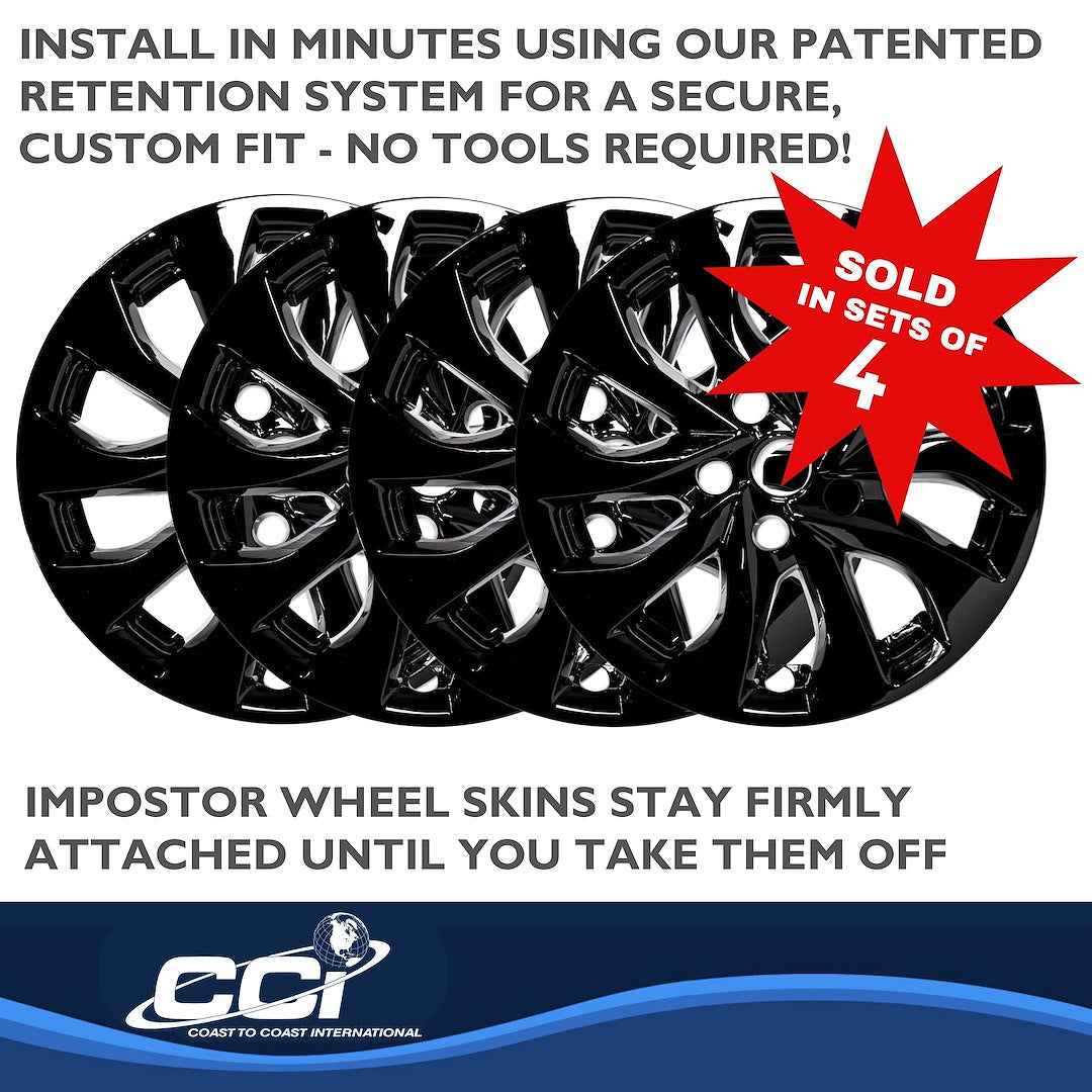 Coast To Coast IMP465BLK Sentra Black 16-Inch Wheel Skins
