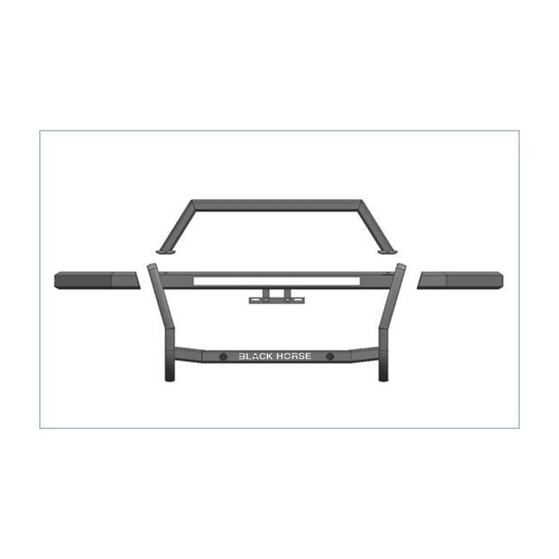 Black Horse Offroad Rambler Steel Grille Guard RAG315 - image 5