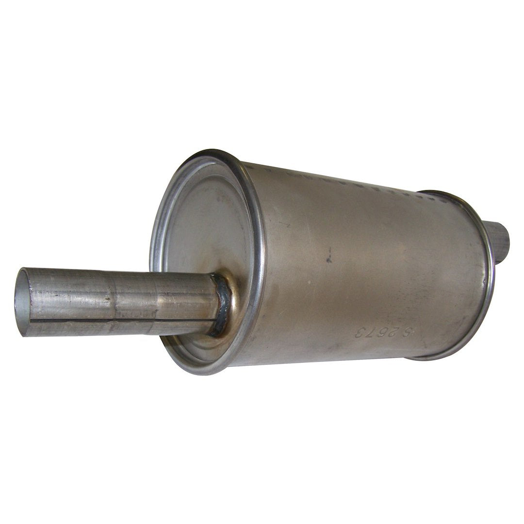 Crown Automotive 641878 Round Steel Offset Exhaust Muffler - image 1