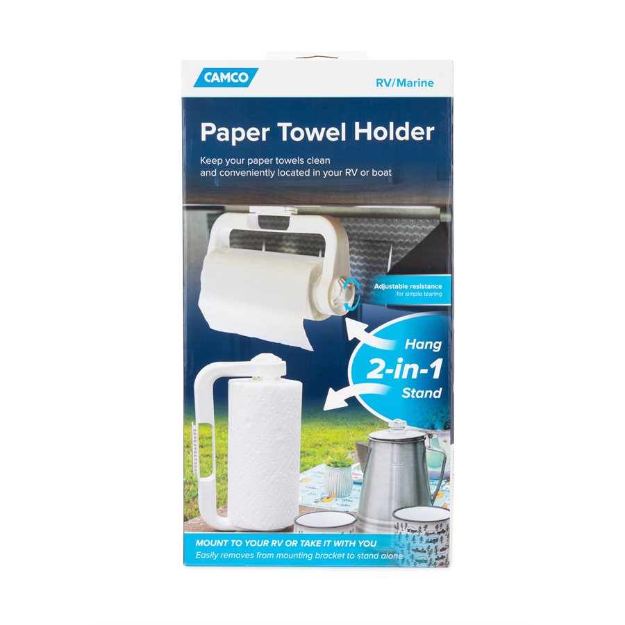 Camco Paper Towel Holder (57115) – Material: Plastic