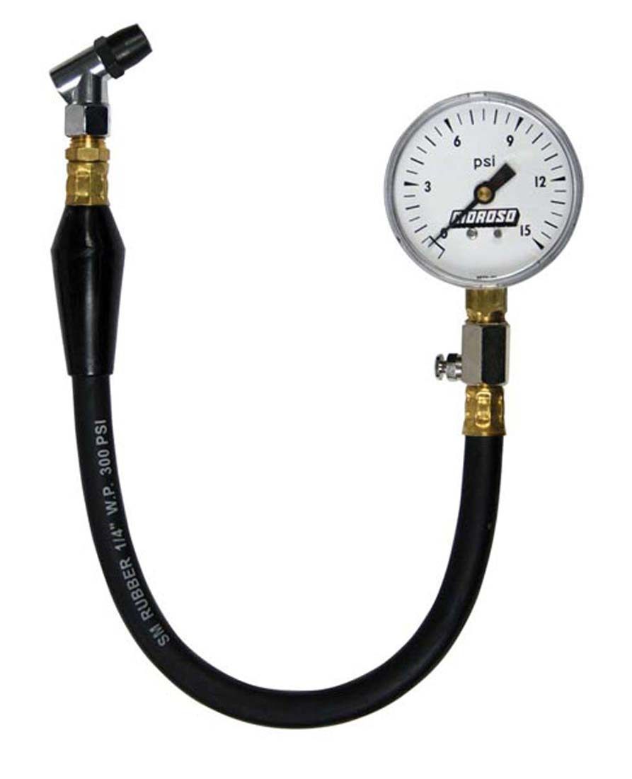 Moroso Performance 89550 Tire Pressure Gauge, 15 lb