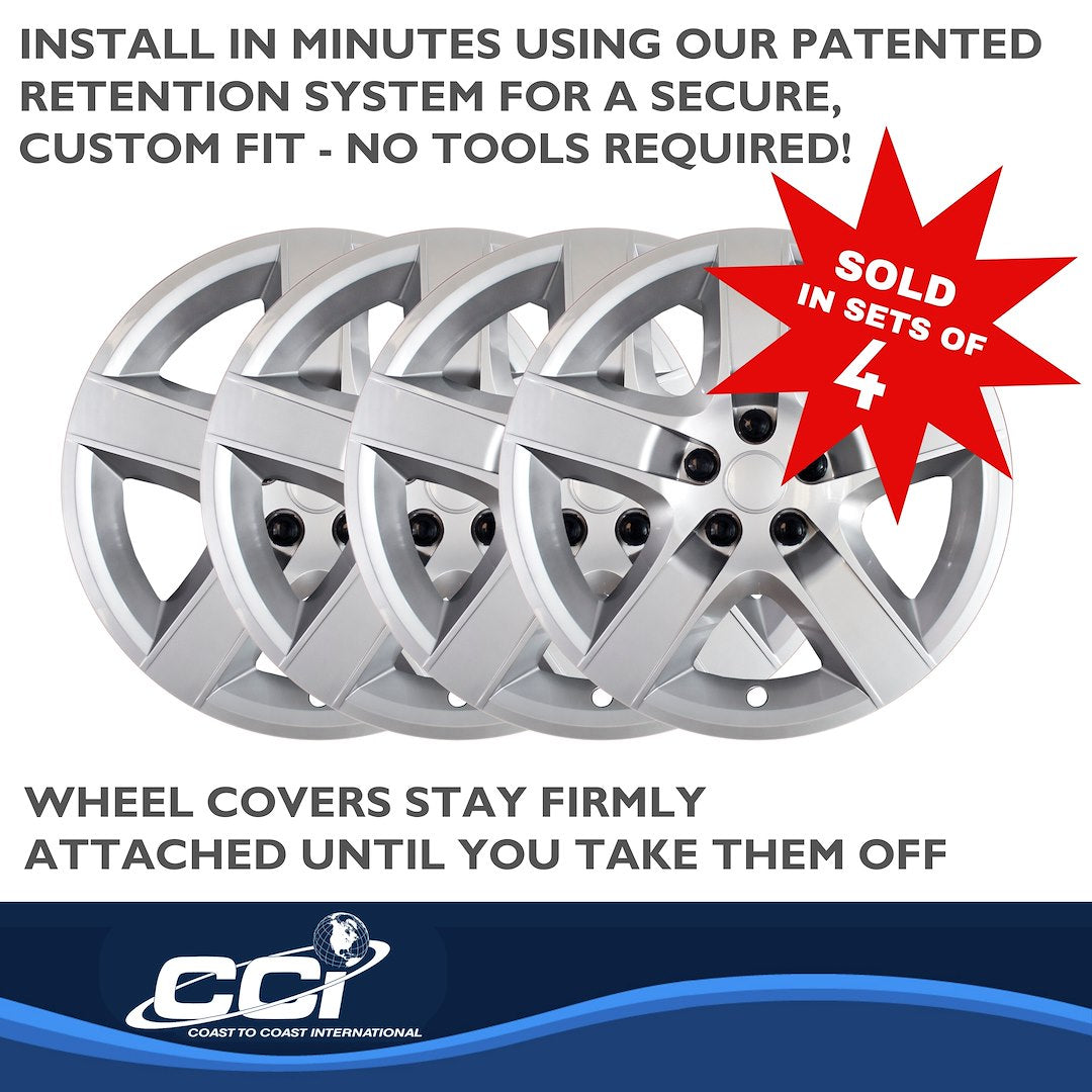 Coast To Coast 43517S Malibu 17-Inch Silver Wheel Covers - image 4