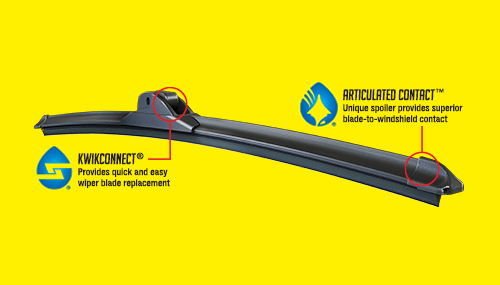 ANCO Profile® Single All Weather Single Blade Windshield Wiper Blade A-14-M - image 3