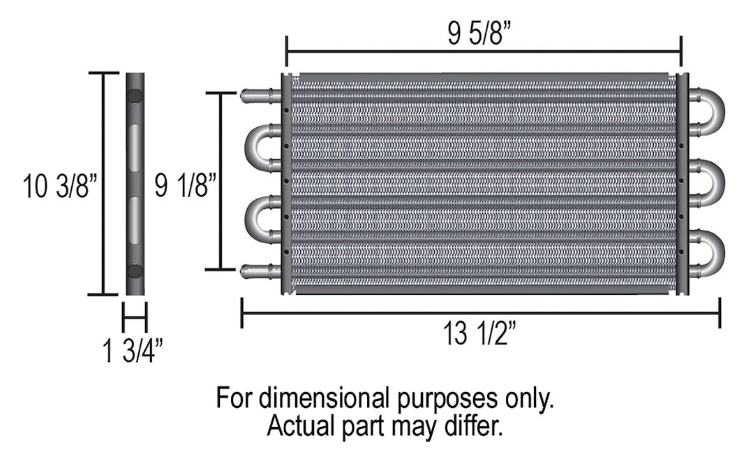 Derale 13300 Electra-Cool 16-Row Replacement Cooler Core - image 2