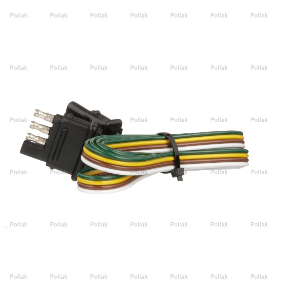 Pollak Semi-universal 4 Flat Trailer Wiring Connector (12413E)