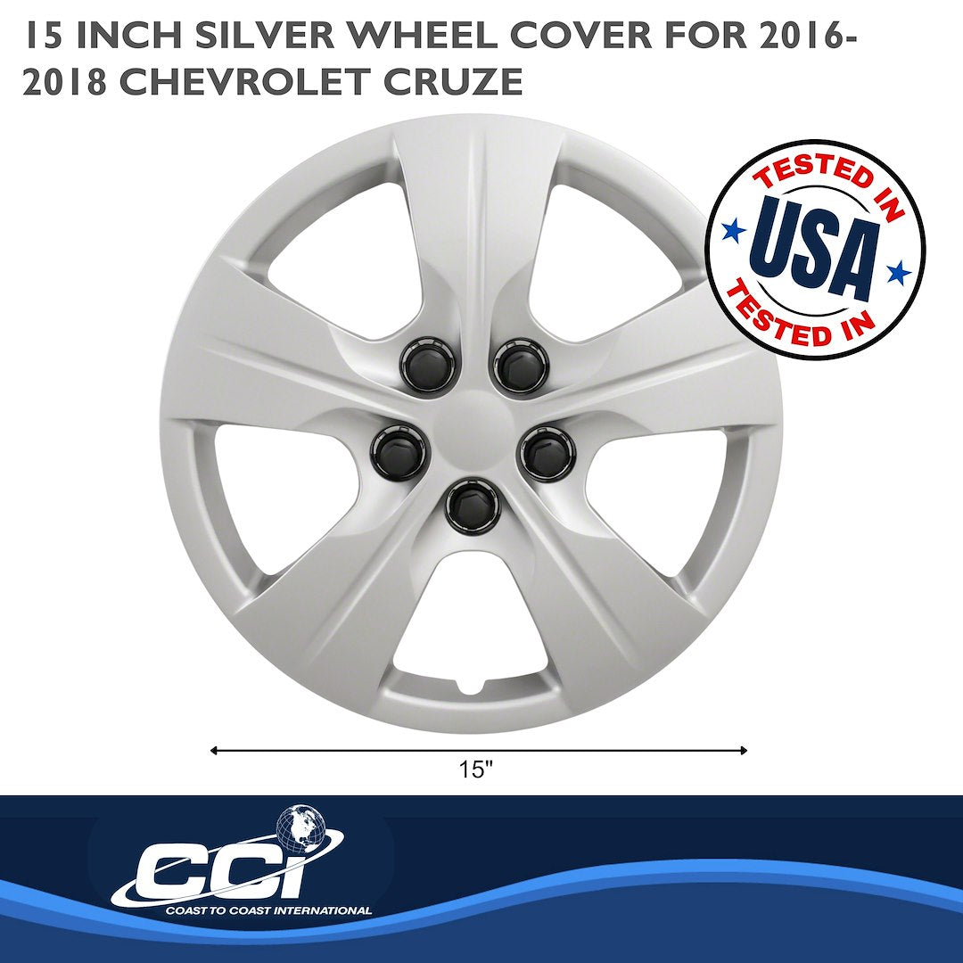 Coast To Coast 52415S Cruze 15-Inch Silver Covers - image 2