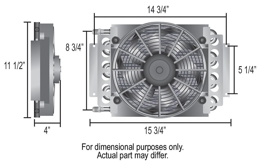 Derale 13720 Electra-Cool Eight-Row Fan-Assisted Fluid Cooler - image 2