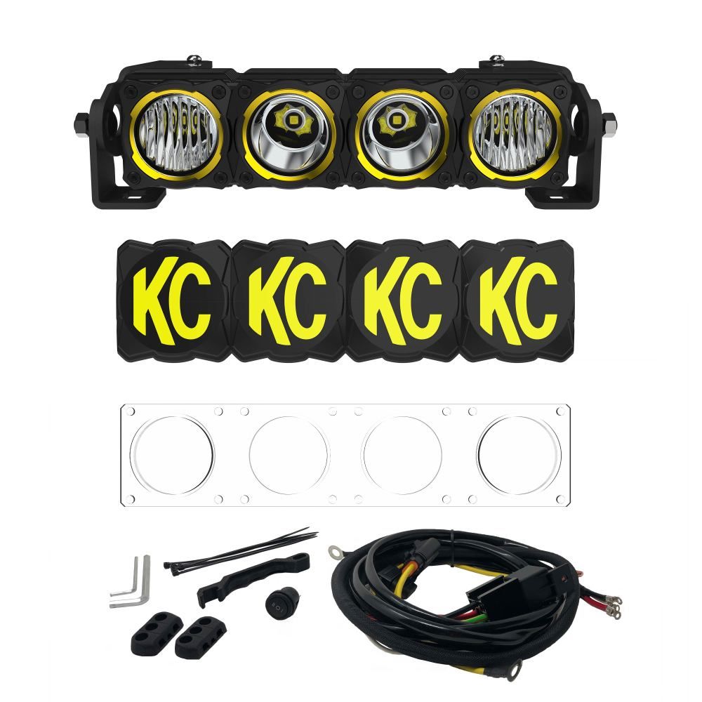 KC Hilites 0291 Flex Era 10-Inch LED Light Bar Kit