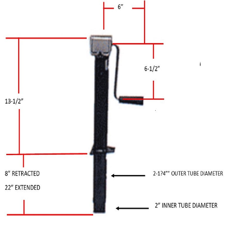Bal Rv 29025b Trailer Tongue Jack - image 3
