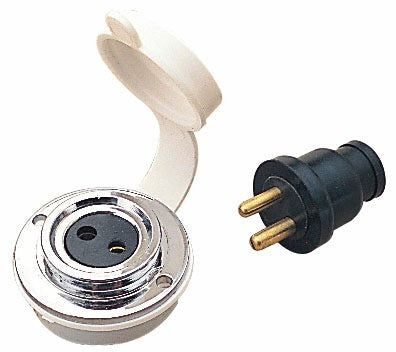 Sea Dog 426142-1 Chrome Brass Polarized Power Socket