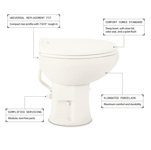 Dometic Toilet (9610008281) – Length (In): 19 Inch