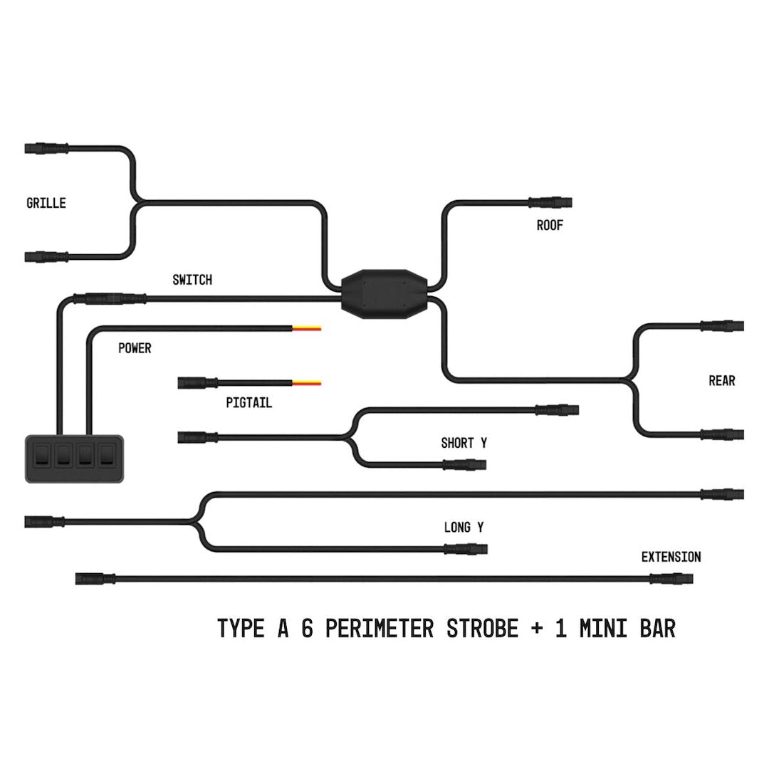 Builtbright Bb8ka06 Warning Light Wiring Harness - image 1