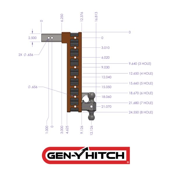 Gen-Y Hitch Gh-924 Trailer Hitch Ball Mount - image 6