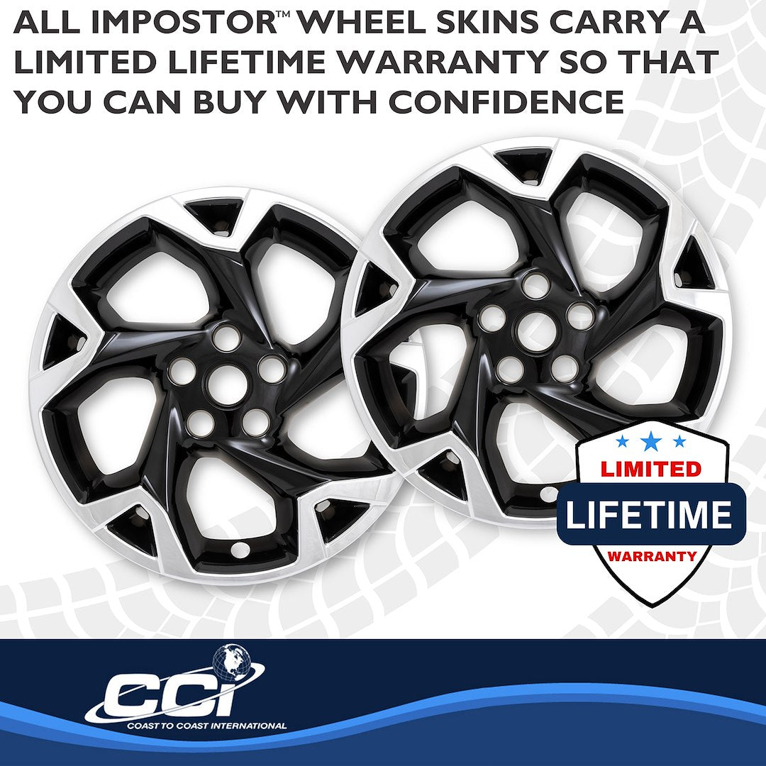 Coast To Coast IMP509XBLK Trax Chrome/Black 17-Inch Skins - image 4
