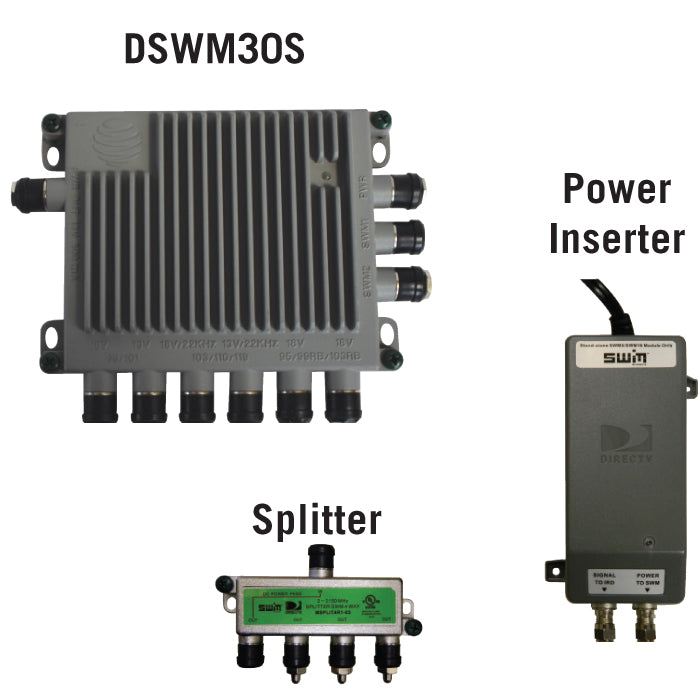 Winegard SWM-D30 DIRECTV Single Wire Multi-Switch Kit