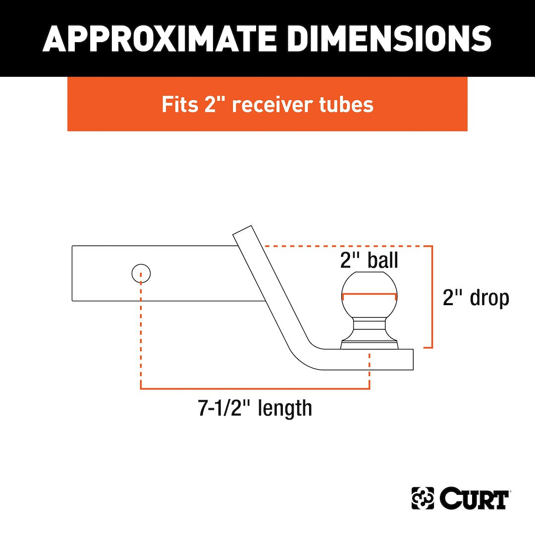 Curt 45141 Trailer Hitch Ball Mount - image 6