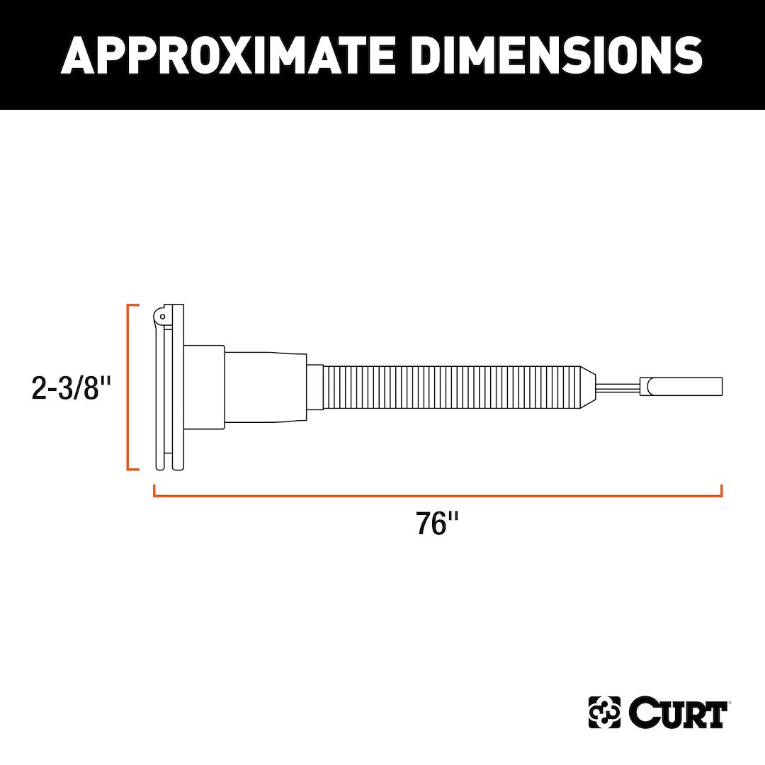CURT 58980 4-Flat to 7-Blade Dinghy-Towing Adapter - image 3