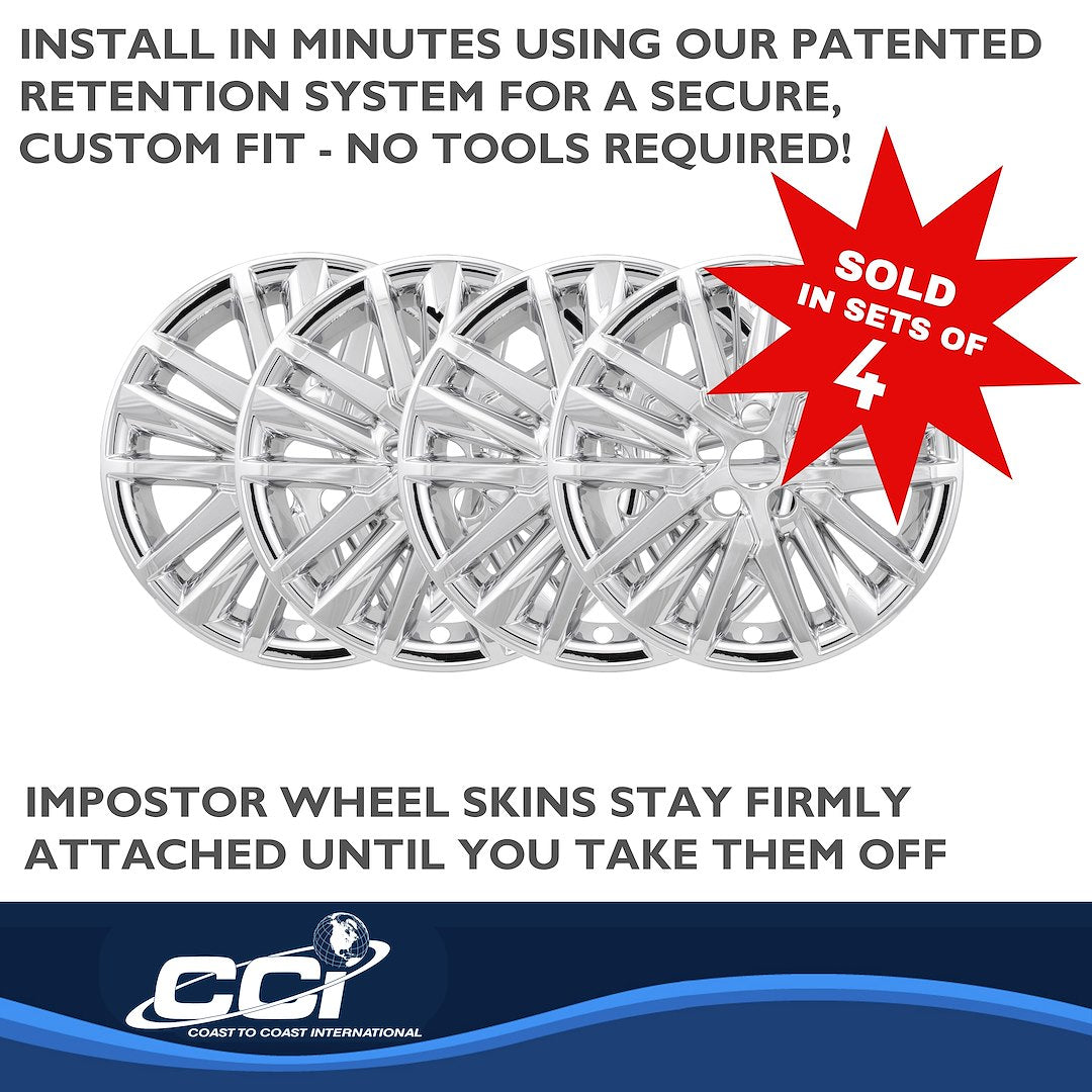 Coast To Coast IMP480X Camry Chrome 18-Inch Skin Set - image 5