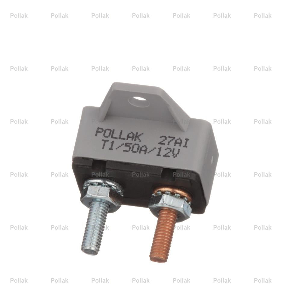 Pollak Type I 12 Volt 50 Amp Circuit Breaker (54250PL)