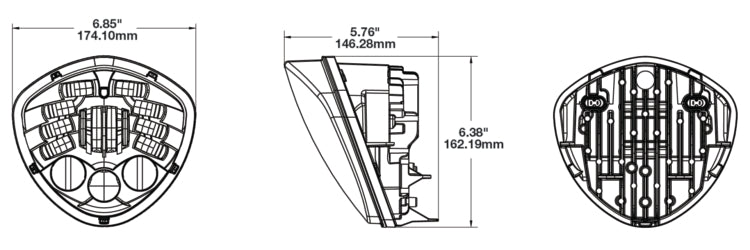 J.W. Speaker 0555151 8695 Adaptive 2 LED Headlight
