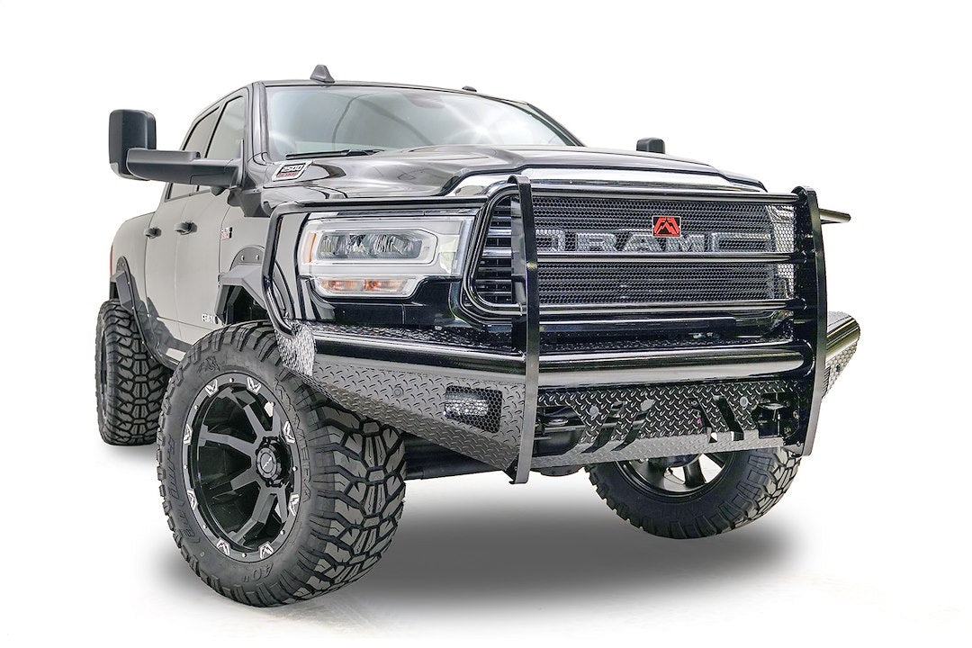 Fab Fours DR19-S4460-1 Black Steel Front Bumper