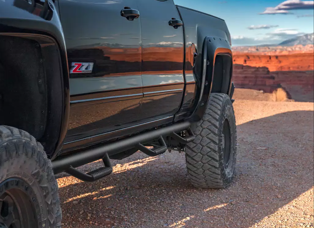 N-Fab T2282CC-TX Textured Black Wheel-to-Wheel Nerf Bar