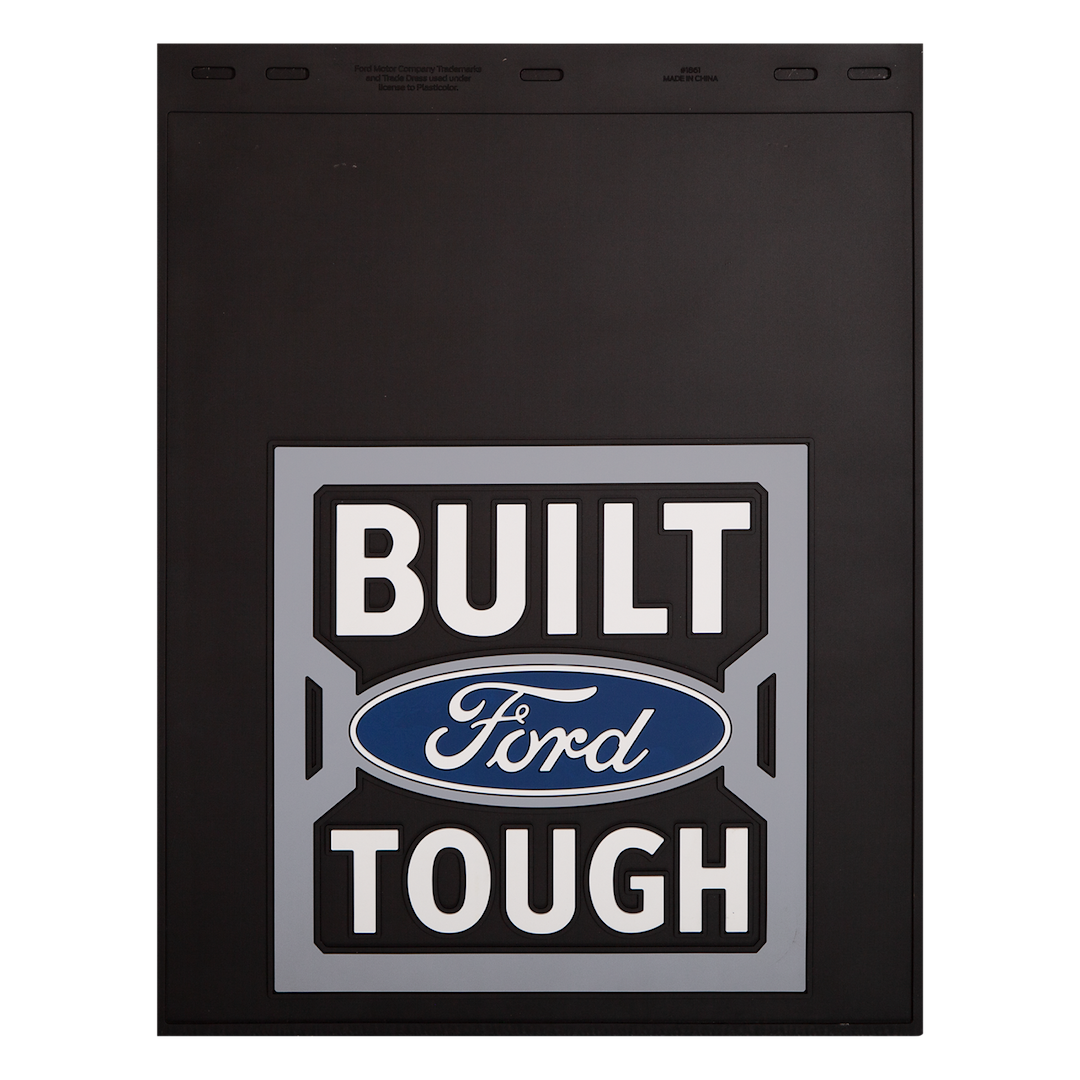 Plasticolor 001861R01 Ford Built Tough Mud Flaps, Set of 2