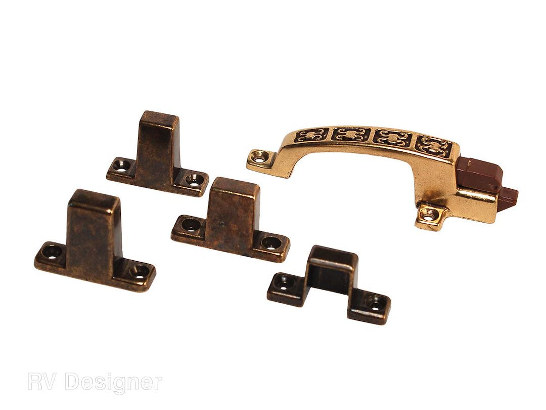RV Designer RV Baggage Doors Brass Cabinet Catch (H241)