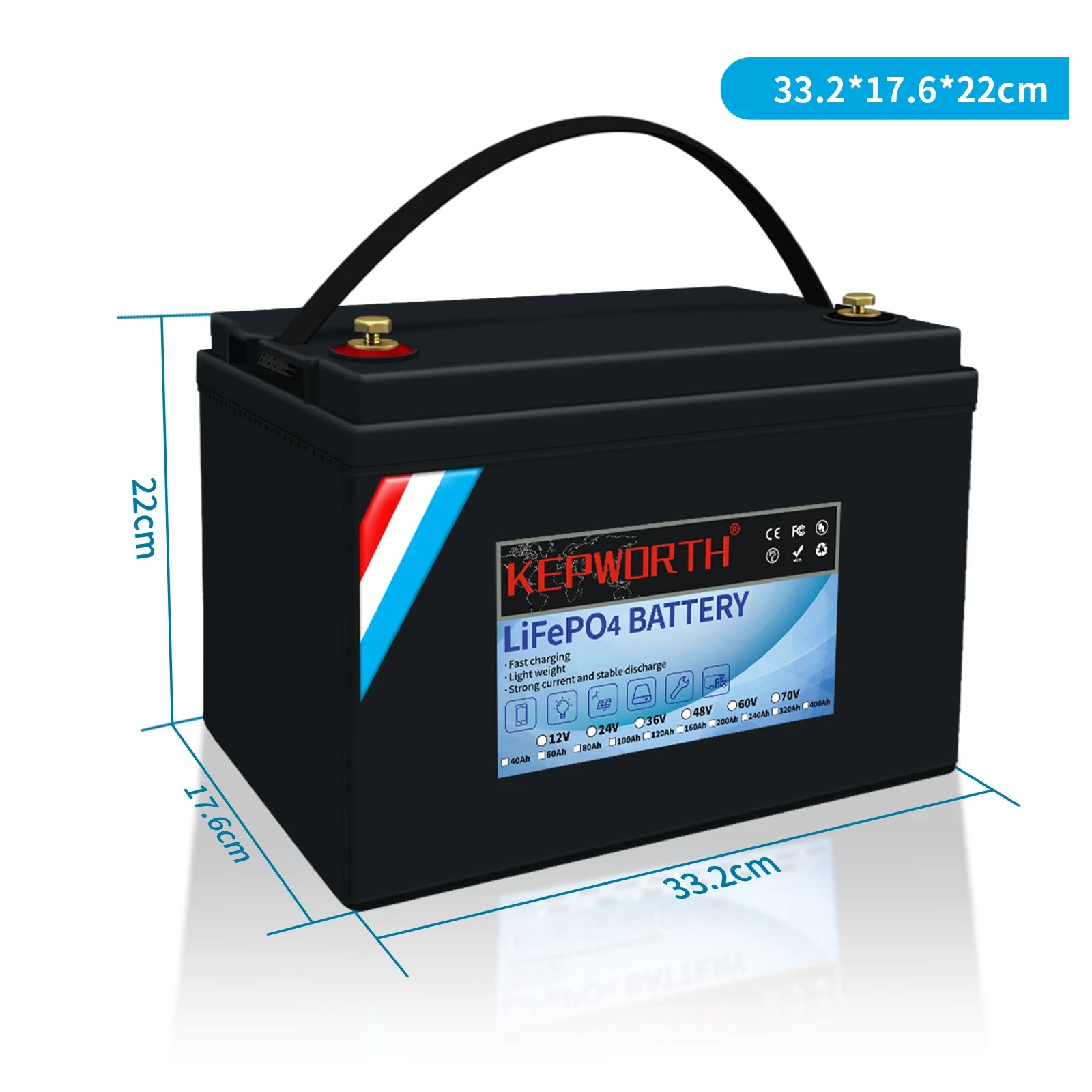 Deep Cycle Lithium Battery 12V 100Ah