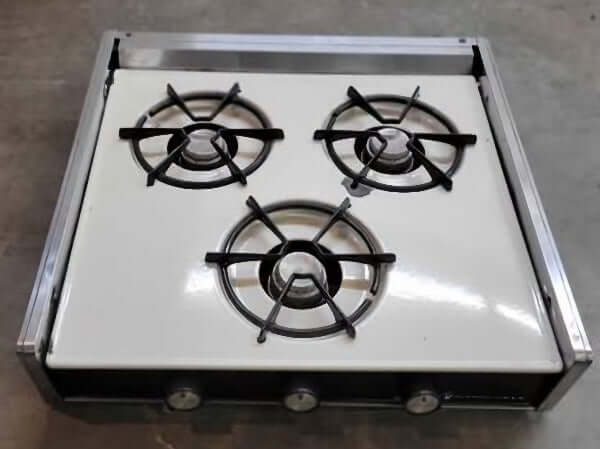 Used RV Propane Stove Magic Chef 3 Burner Vintage White