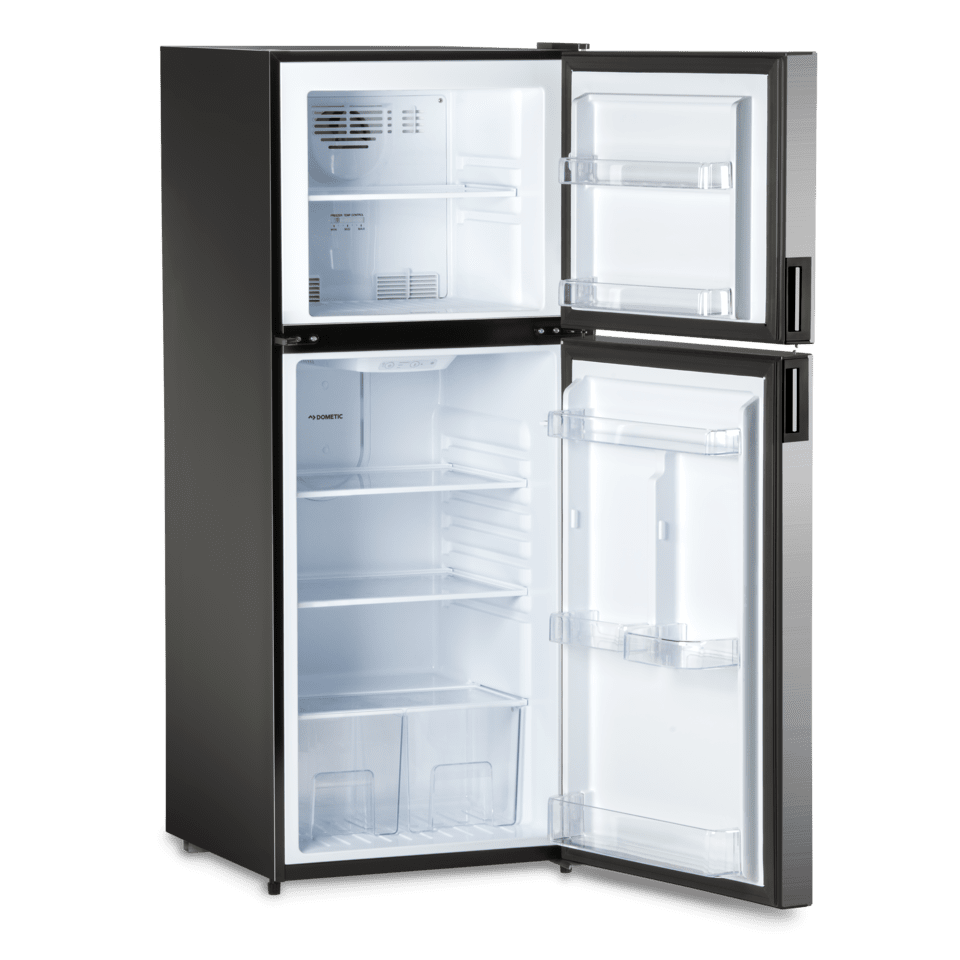 Dometic DMC4081 12V Refrigerator – 8 Cu. Ft. Storage, Compressor Cooling, Left Hinge