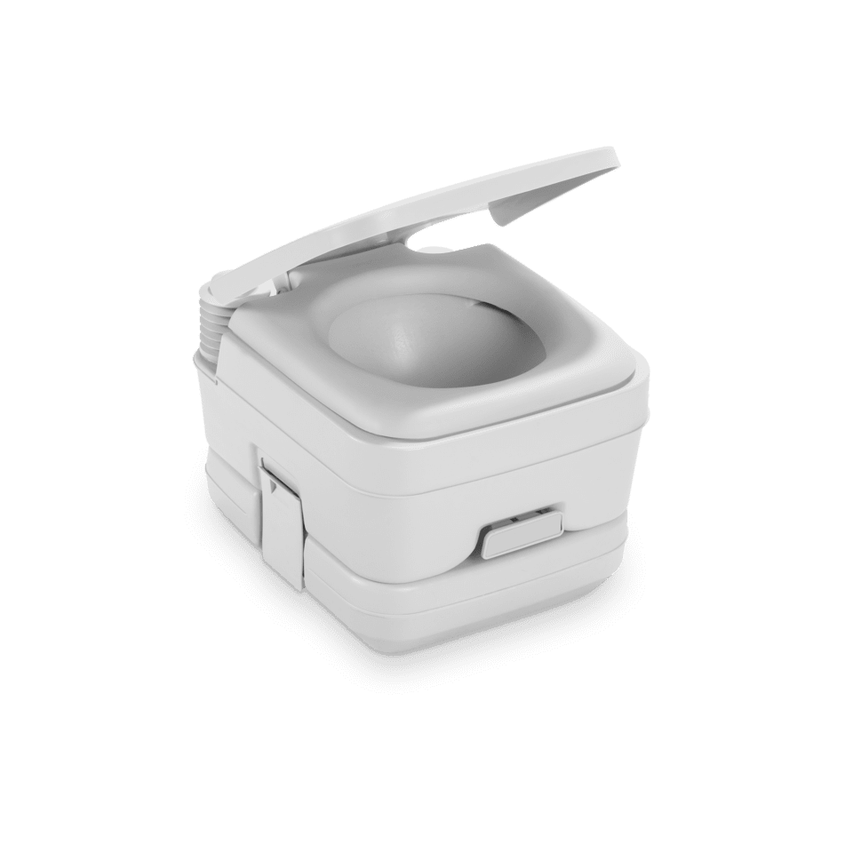 Dometic 962 Portable Toilet - 2.5 Gallon Waste Tank, Platinum