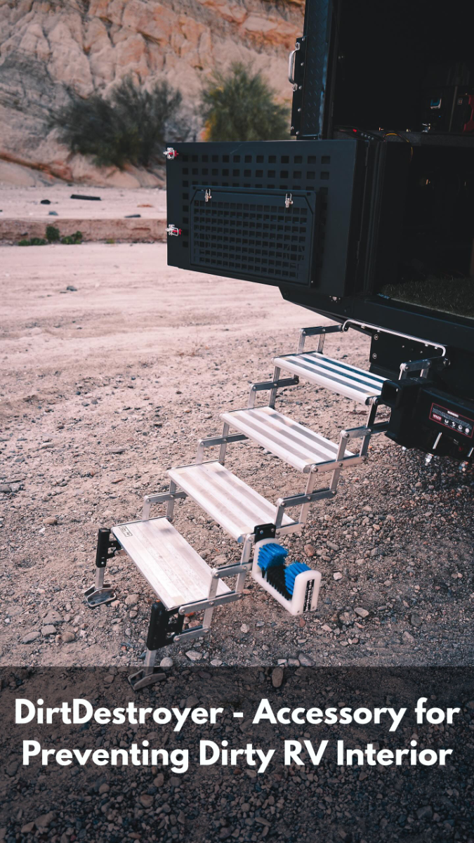 GlowStep 4-Step RV Entry Step – Self-Illuminating, A7504